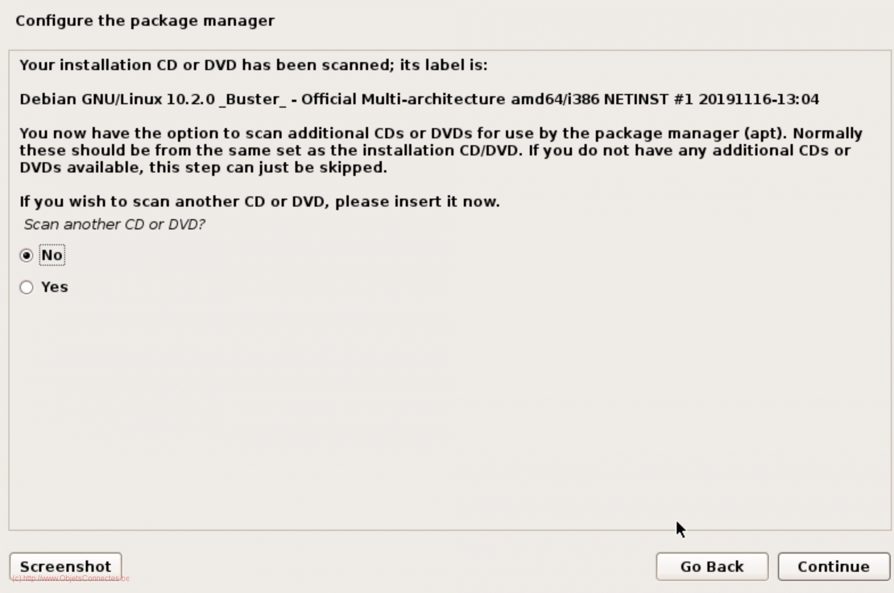 Configure package manager Linux